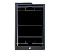 Lavagna per appunti strategica, blocco LCD, strumento di allenamento, ardesia per allenamenti, layout campo di pallamano con superficie di scrittura riutilizzabile, portapenne per tattiche di partita