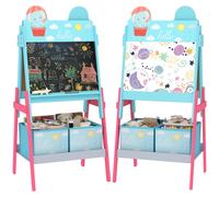 Lavagna per bambini Aiyaplay Cavalletto 2 in 1 con 2 scatole di tessuto
