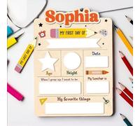 Lavagna per il primo e l'ultimo giorno di scuola, lavagna personalizzata, adatta per la scuola materna e la prima elementare, regalo per la cerimonia di inizio anno scolastico e di laurea