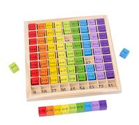 Lavagna per l'apprendimento dei numeri - Set di attività per la tavola matematica prescolare, fantasiosi lisci e senza sbavature, confezione in scatola colorata da 18,7 cm + bordi di sicurezza