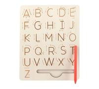 Lavagna per lettere per bambini, giocattolo educativo in legno a doppio lato, per l'apprendimento precoce, per casa, aula, sala giochi, bambini, educazione a casa e prescolare