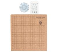 Lavagna per progetti macramè, 20 x 20 cm, portatile, a doppio lato, per creare e annodare creazioni, braccialetto con istruzioni incluse (lingua italiana non garantita)