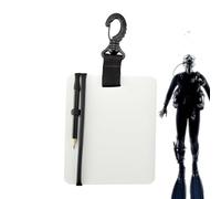 Lavagna Per Scrivere Subacquea - 15,3×12,7 Cm, Taccuino Subacqueo | Per Immersioni - Lavagna Per Appunti Con Penna | Note Subacquee - Strumento Di Comunicazione Per Lo Snorkeling | Nuoto Sport