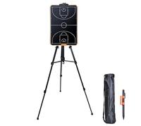 Lavagna per Strategia di Calcio LCD, Lavagna Tattica da Basket, con Treppiede e Borsa per il Trasporto, Blocco/Trasparente con un Tocco, per Spiegazioni Didattiche(Basketball)