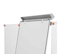 Lavagna portablocco Classic con ruote - 100x70 cm - bracci estensibili - bianco - Nobo