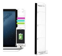 Lavagna Promemoria Per Monitor - Acrilico 30x8 Cm | Bacheca Per Messaggi Sullo Schermo Del Computer E Blocco Note Laterale | Porta Note Adesive Trasparenti Per L'organizzazione Della Scrivania 'uf