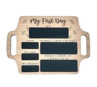 Lavagna riutilizzabile con scritta in inglese "My First Day of School My First Day of Nursery