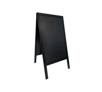 Lavagna Sandwich - cavalletto nero - 69x125 cm - Securit