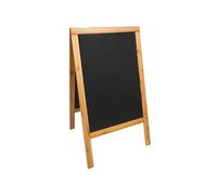 Lavagna Sandwich - cavalletto Teak - 69x125 cm - Securit
