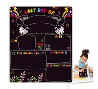 Lavagna scolastica - Lavagna riscrivibile per studenti, lavagna per commemorare il primo giorno | Pennarello per celebrare la scuola domestica, decorazione posteriore su entrambi i lati, accessorio
