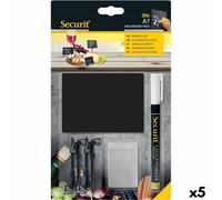 Lavagna Securit Con supporto Set 7,4 × 10,5 cm 20 Unità Nero