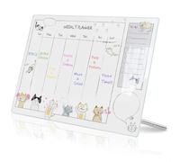 Lavagna Settimanale, Skylight Calendar, Cancellabile Planner Settimanale da Tavolo, Planning da Tavolo Posizionato sulla Scrivania, Planner per La Pianificazione Settimanale dell'Ufficio, Acrilico