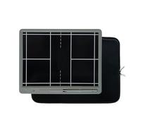 Lavagna Strategica for Allenatori Portatile, Lavagna Strategica LCD for Calcio, ABS Impermeabile, con Penna Stilo e Custodia, Cancella/Blocca con un Clic, for la Pianificazione(Badminton)