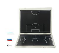 Lavagna Strategica LCD per il Calcio, Basket Board per Insegnare e Formazione, con Penna Stilo, Design Pieghevole, Funzione di Cancellazione/Blocco con un Solo Tocco(Soccer)