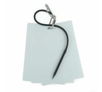 Lavagna subacquea in acciaio inossidabile 316 con righello, libro di bordo in ardesia multi-pagina per immersioni subacquee, snorkeling e apnea, nero (A)