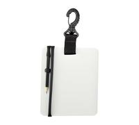 Lavagna subacquea in ardesia - Tavoletta impermeabile in PVC, accessorio con clip girevole, strumento per note, leggera tavola in PVC per sport acquatici, comunicazione subacquea e registrazione