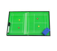 Lavagna Tattica Badminton, Portablocco Tattico per Badminton, con Pennarello, Gomma, Design Pieghevole, per Competizione, Allenamento