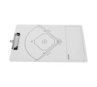 Lavagna Tattica Baseball Cancellabile Magnetica in PVC Bianco | Allenamenti e Partite, Blocca Fogli Clip, Adatta a Staff Giovanile e Responsabile Squadra