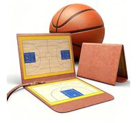 Lavagna Tattica Basket Magnetica, 1 Pezzo, Kit Allenatore Basket, Lavagna Bianca Cancellabile a Secco con Pennarelli, Pezzi Degli Scacchi Magnetici e Borsa, per Guida