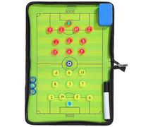 Lavagna Tattica Calcio Magnetica Pieghevole Zip, PVC PU | Allenamento e Coaching a Bordo Campo, Include Marker e Gomma, per Schemi e Posizioni