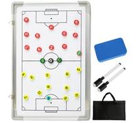 Lavagna tattica da calcio, attrezzatura da allenamento, tattica da calcio, con magneti, penne e gomma, lavagna magnetica per la formazione, analisi dei giochi