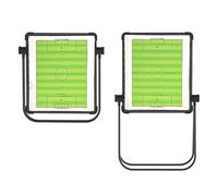 Lavagna Tattica da Calcio Magnetica, Lavagna Bianca da Basket per Allenatori, Design Bifacciale, con Supporto Regolabile in Altezza, per Allenamento e Competizione(Green,Large)