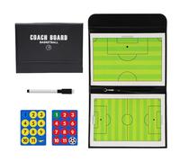 Lavagna tattica da calcio, magnetica, portatile, con pennarello, set di gomme magnetiche