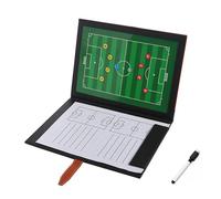 Lavagna Tattica Magnetica Calcio, Cartella Tattica per Allenatore di Calcio, con Cinque Fogli di Carta per la Registrazione, Accessori Completi, Design Pieghevole, per l'insegnamento