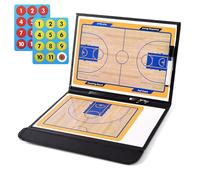 Lavagna Tattica Pallacanestro, Lavagnetta Magnetica con Superficie Cancellabile a Secco, Pezzi Magnetici e Pennarello, Facile da Trasportare, Ideale per L'allenamento