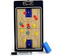 Lavagna tattica per allenatori, Lavagna magnetica cancellabile a secco con pennarelli e pennarelli for allenatori di basket, nera, 35x20 cm
