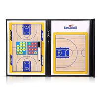 Lavagna tattica per allenatori, Lavagna magnetica portatile for tattiche da calcio e basket, lavagna for allenamento, for strategie, kit for appunti for allenatori con pennarelli magnetici(Basketball)