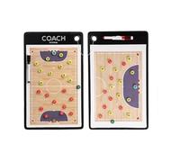 Lavagna tattica per il calcio, Lavagna bianca for appunti da calcio su due lati cancellabile a secco 15x9 pollici con 2 penne