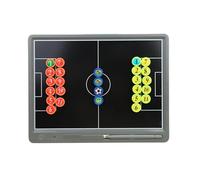 Lavagna tattica per il calcio, Tabellone da basket con penna e pezzi magnetici di varie dimensioni(Soccer,Medium)