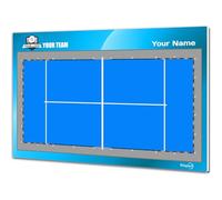 Lavagna tattico di Paddle Tennis. Doppio Lato, Adatto per pennarelli cancellabili a Secco. Personalizzato con Colore, Stemma o Logo, Nome e Club. (Large)