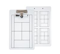 Lavagna Tattico di Tennis, Lavagna per Strategia di Tennis Bifacciale, con Penna per Lavagna Bianca, Design Portatile, per Allenamento e Competizione