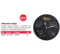 LAVAGNA TAVOLO BANCO SILHOUETTE PARETE SCRIVIBILI ESPOSITORE MENU RISTORANTE