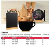 LAVAGNA TAVOLO BANCO SILHOUETTE PARETE SCRIVIBILI ESPOSITORE MENU RISTORANTE