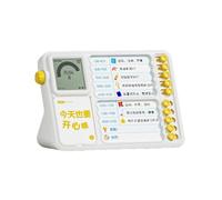 Lavagna timer per pianificatore routine dei compiti, lavagna con display elettronico, 10 slot per attività, manopola rotante e supporto per la pianificazione dello studio a casa Timer per