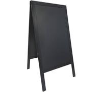 Lavagna Sandwich - cavalletto nero - 69x125 cm - Securit