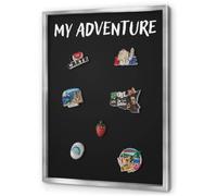 Lavagnetta Calamite 50x70 cm | con Cornice Argento | My Adventure
