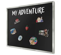 Lavagnetta Calamite 80x60 cm | con Cornice Argento | My Adventure