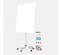 Lavagnetta Cancellabile con Supporto, Lavagna Bianca, Lavagna Magnetica, Bacheca, Whiteboard, Altezza Regolabile(White,60x90cm/24x35in)