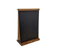 Lavagnetta/espositore di menù da tavolo in legno, formato A4, scrivibile con gesso su entrambi i lati A4 2