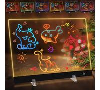 Lavagnetta in Acrilico con Luci LED, 35x25cm Lavagna Promemoria LED