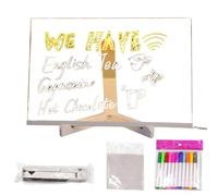 Lavagnetta luminosa per bambini, lavagna cancellabile a secco con luce, lavagna cancellabile e illuminata, lavagna creativa riscrivibile con supporto, per disegnare, prendere appunti, scrivere
