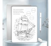 Lavagnetta magnetica Lavagna bianca portatile, con telaio in plastica/alluminio, riutilizzabile, non richiede materiali di consumo per Scuola, Casa, Ufficio, Bambini, Studenti, Scrittura (A4)