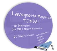 Lavagnetta Magnetica Lavagna Vetro Scuola Ufficio Calamite Università Lavanda