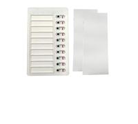 Lavagnetta promemoria riutilizzabile in plastica bianca per le faccende quotidiane, le liste delle cose da fare e la cura degli anziani, include 2 biglietti vuoti