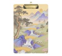 Lavagnette formato A4 in stile cinese, viola, per infermiere, impermeabile, per allenatori, medici, aule di medicina, dimensioni 9 x 12