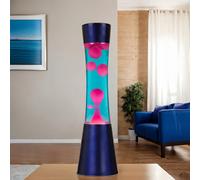 Lavalampe Blu Fucsia G9 39cm Retrò Incl. Lampadina Magma Tischleuchte Ringo